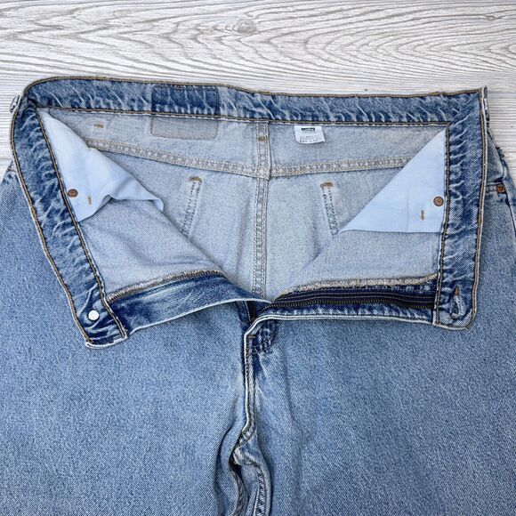Vintage Levis 553 Jeans Blank White Tab 40x32 Relaxed Straight Leg Mexico 1997 - Picture 7 of 10